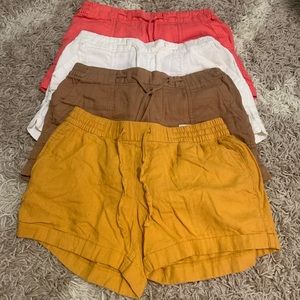 6 Soft Comfy Shorts. Just like new. Never worn.